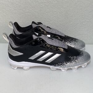 adidas Adizero Afterburner V 5 Baseball Cleats Black Silver Men Sz 14 CG5235 NEW